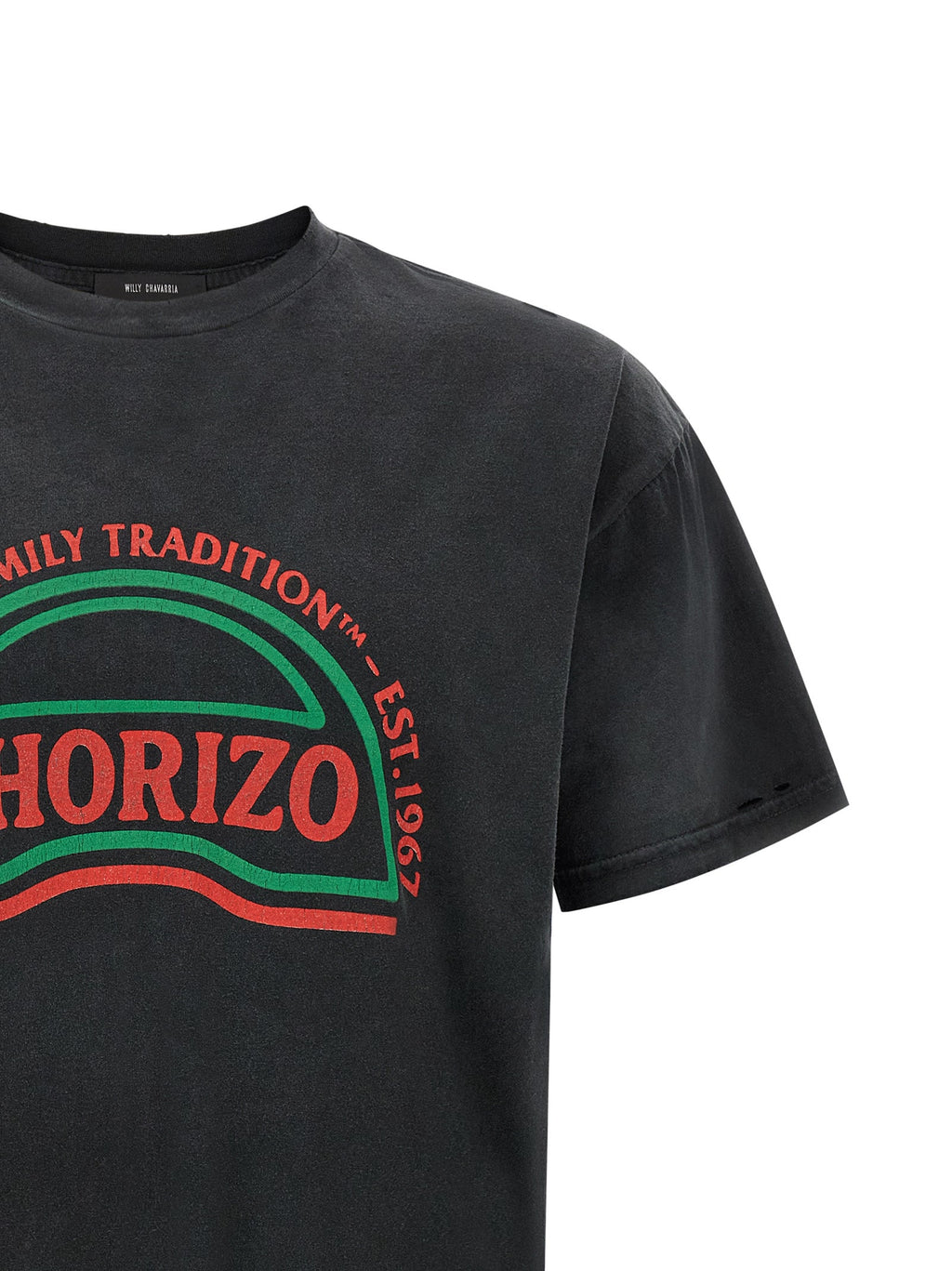 WILLY CHAVARRIA Black Cotton T-Shirt