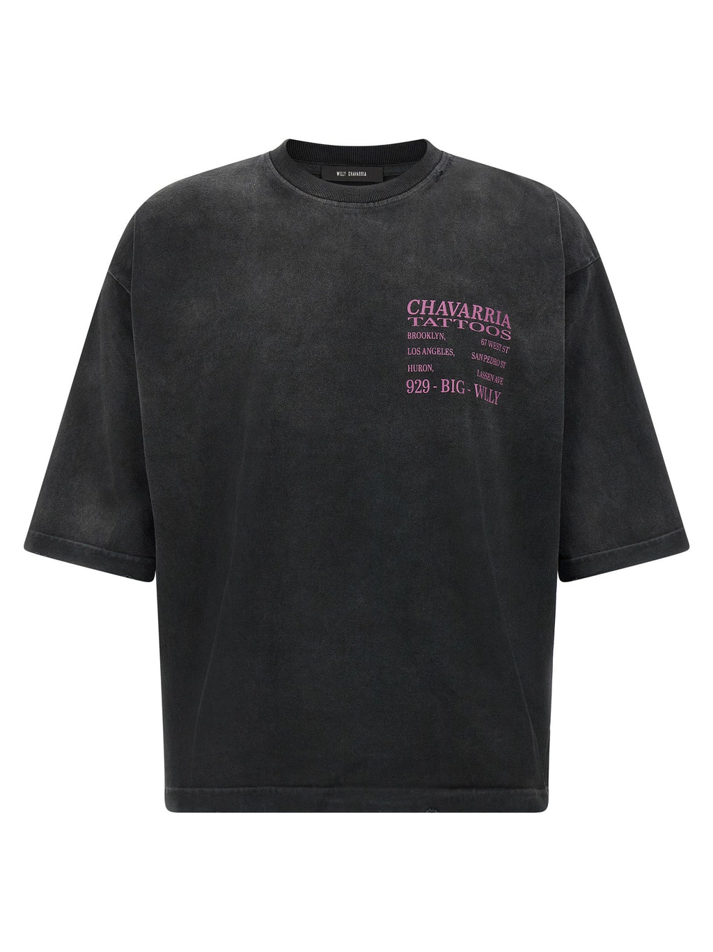 WILLY CHAVARRIA Black Cotton T-Shirt