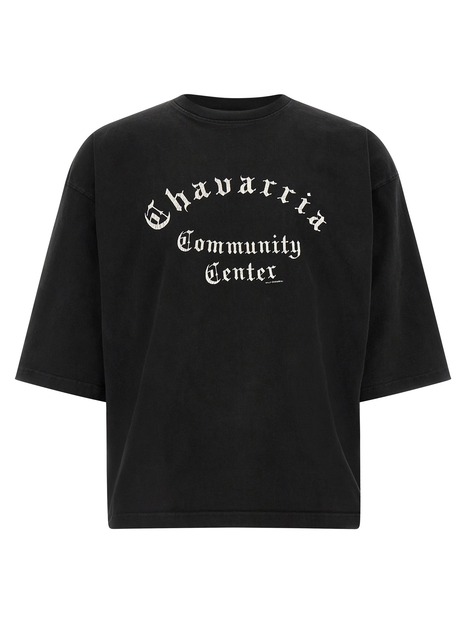 WILLY CHAVARRIA Black Cotton T-Shirt