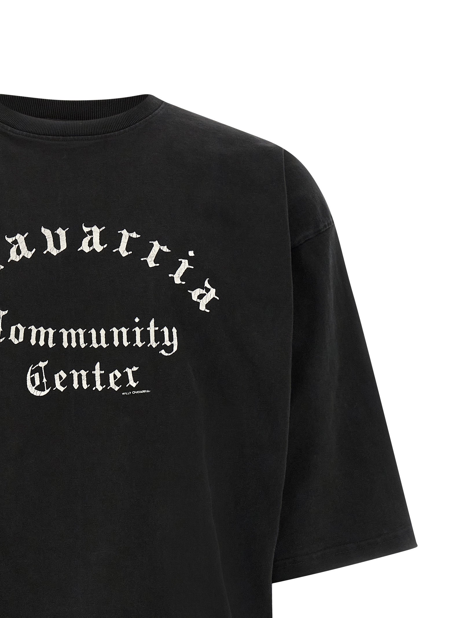 WILLY CHAVARRIA Black Cotton T-Shirt