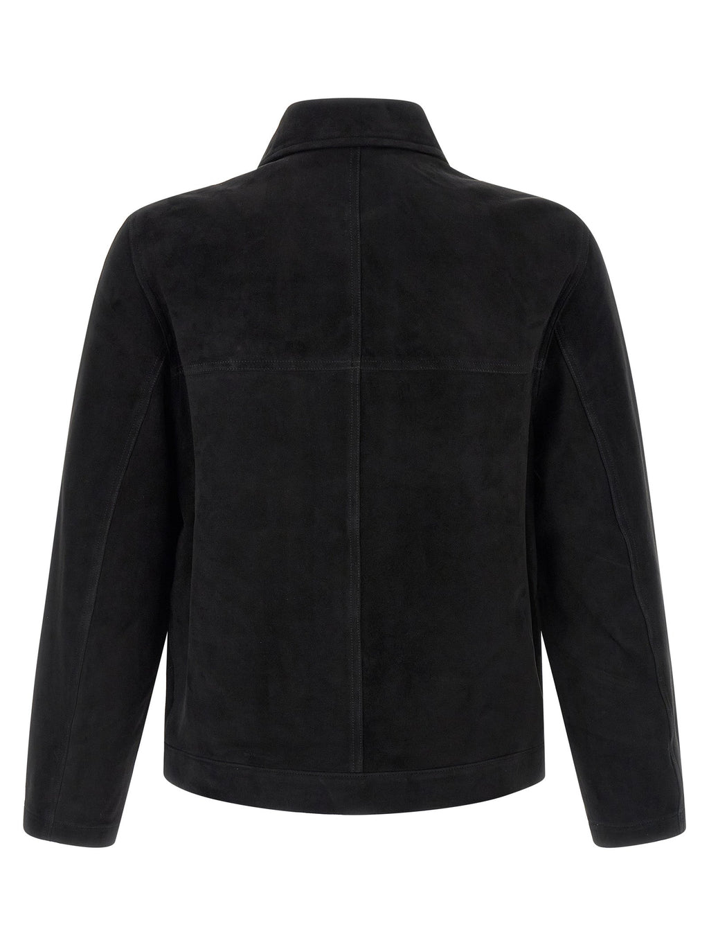 GIORGIO BRATO Black Suede Leather Leather Jacket
