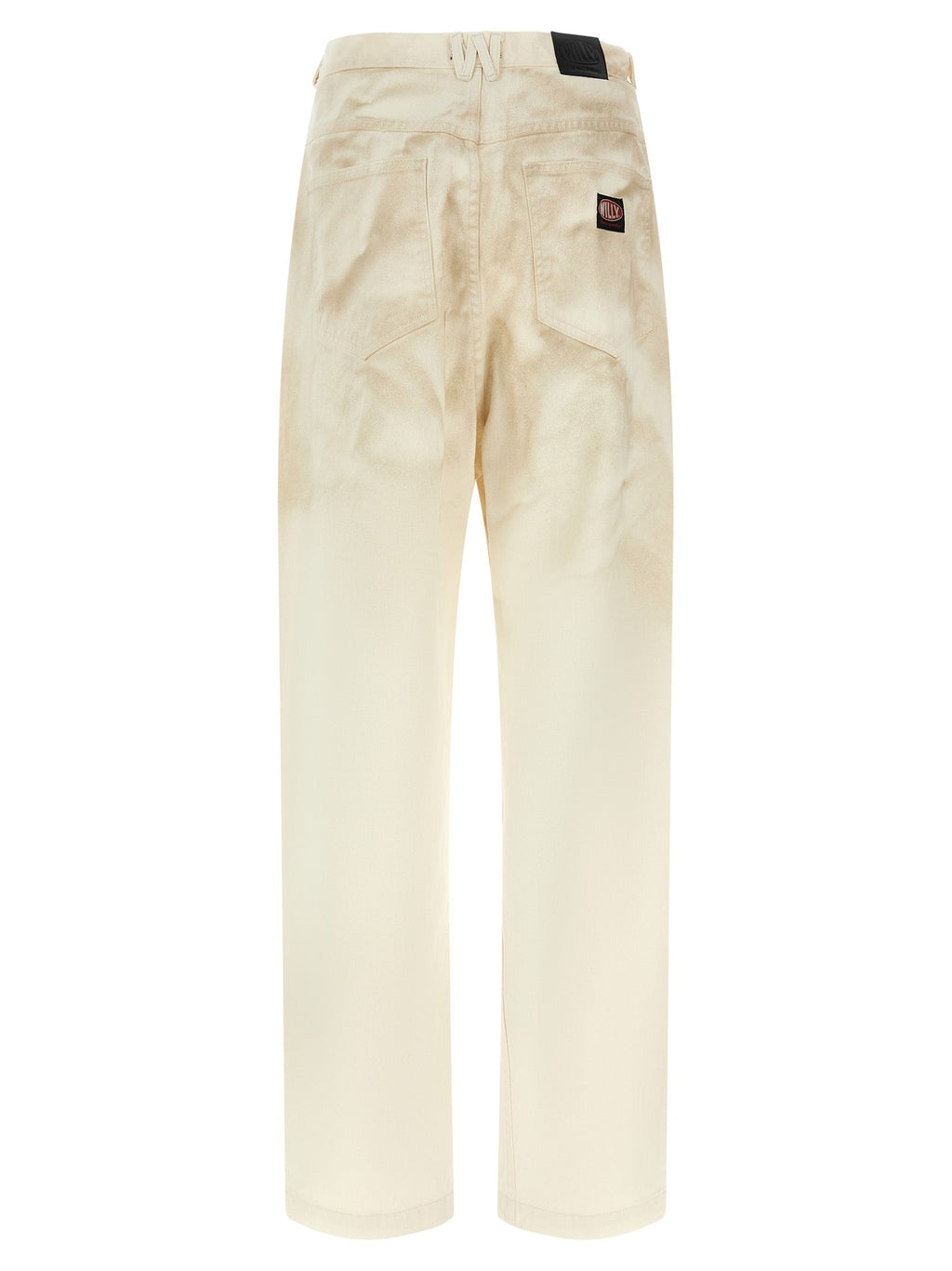 WILLY CHAVARRIA Beige Cotton Tapered Jeans