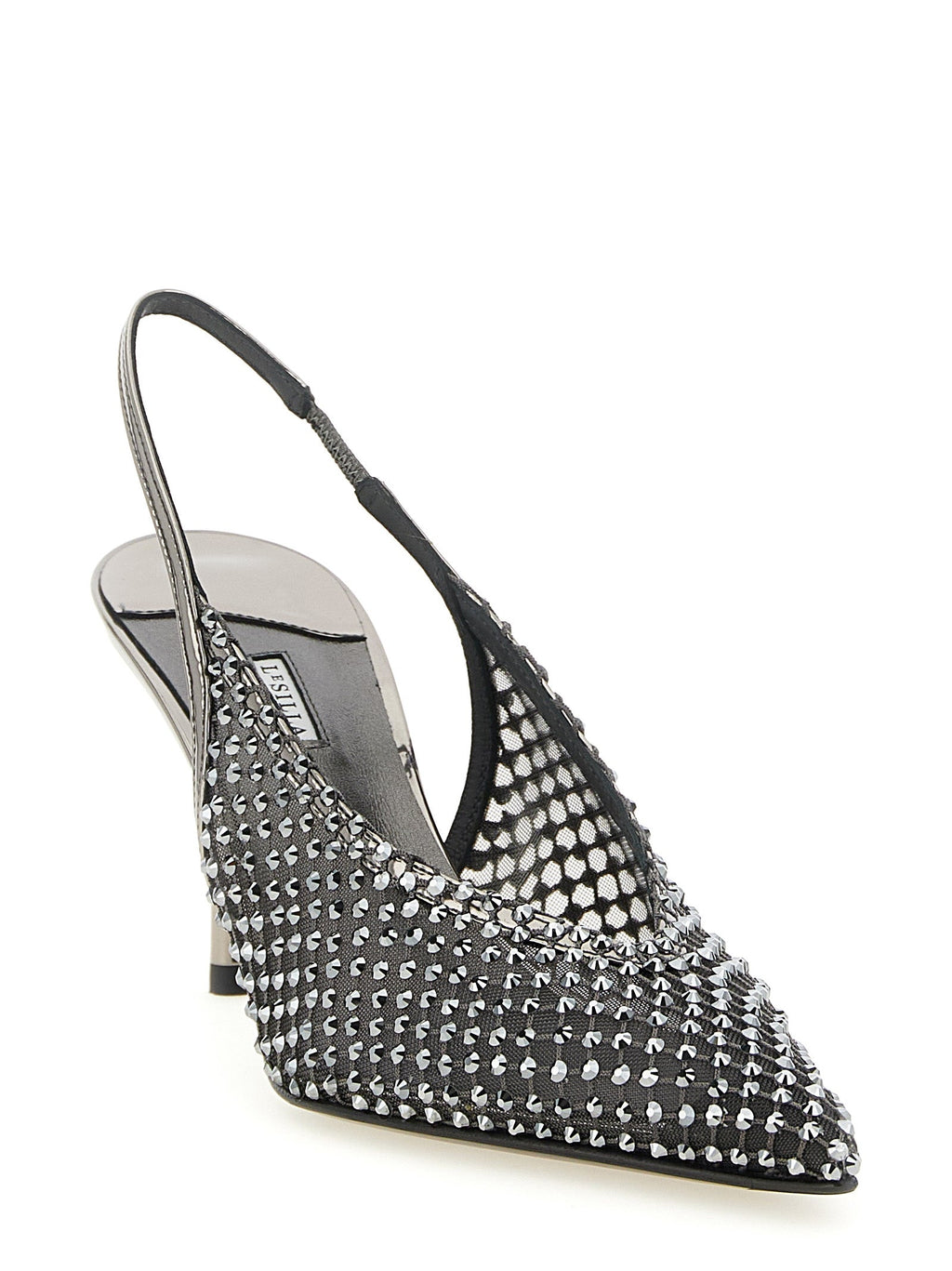 LE SILLA Gray Polyester High Heel Pumps