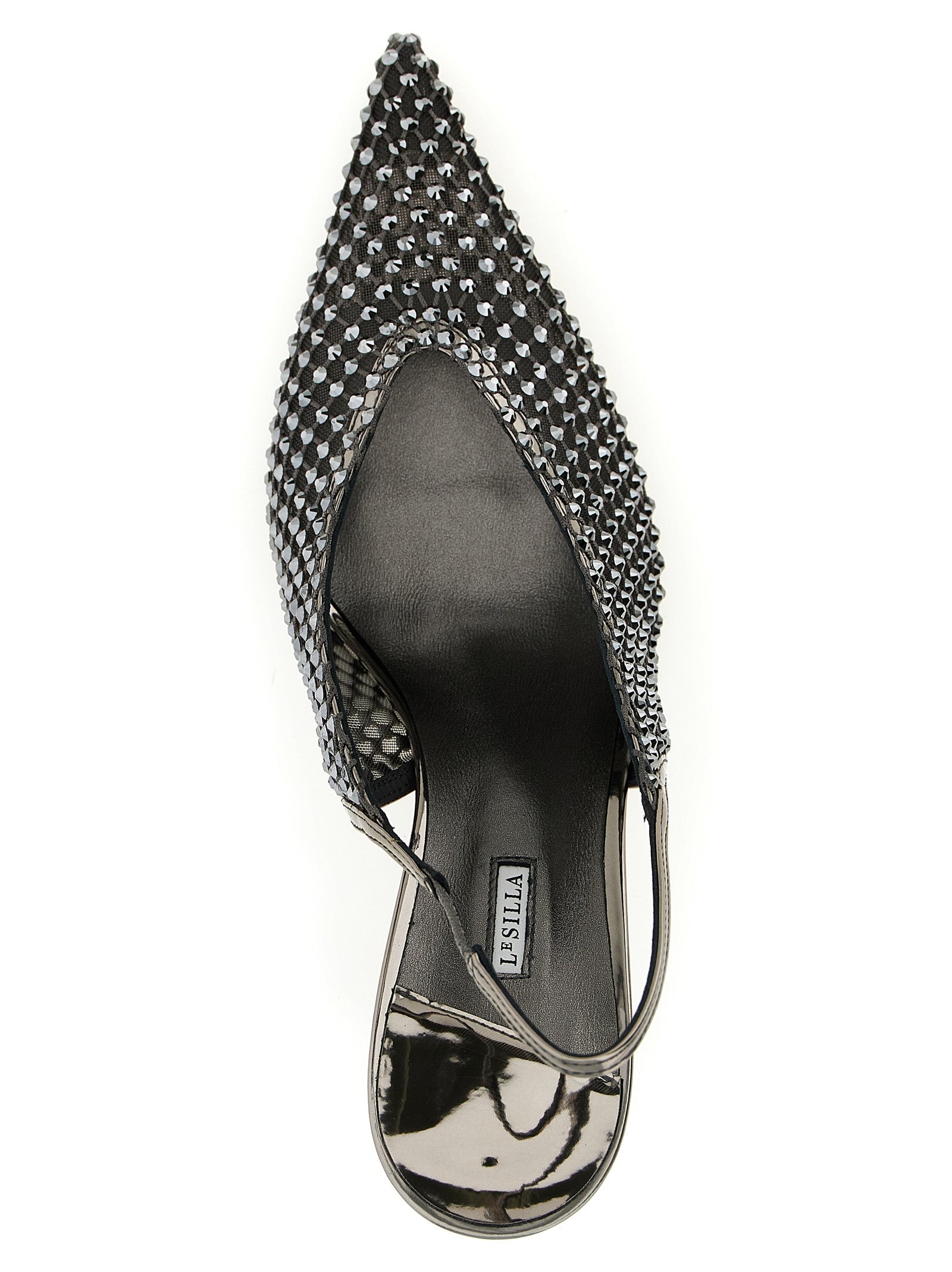 LE SILLA Gray Polyester High Heel Pumps
