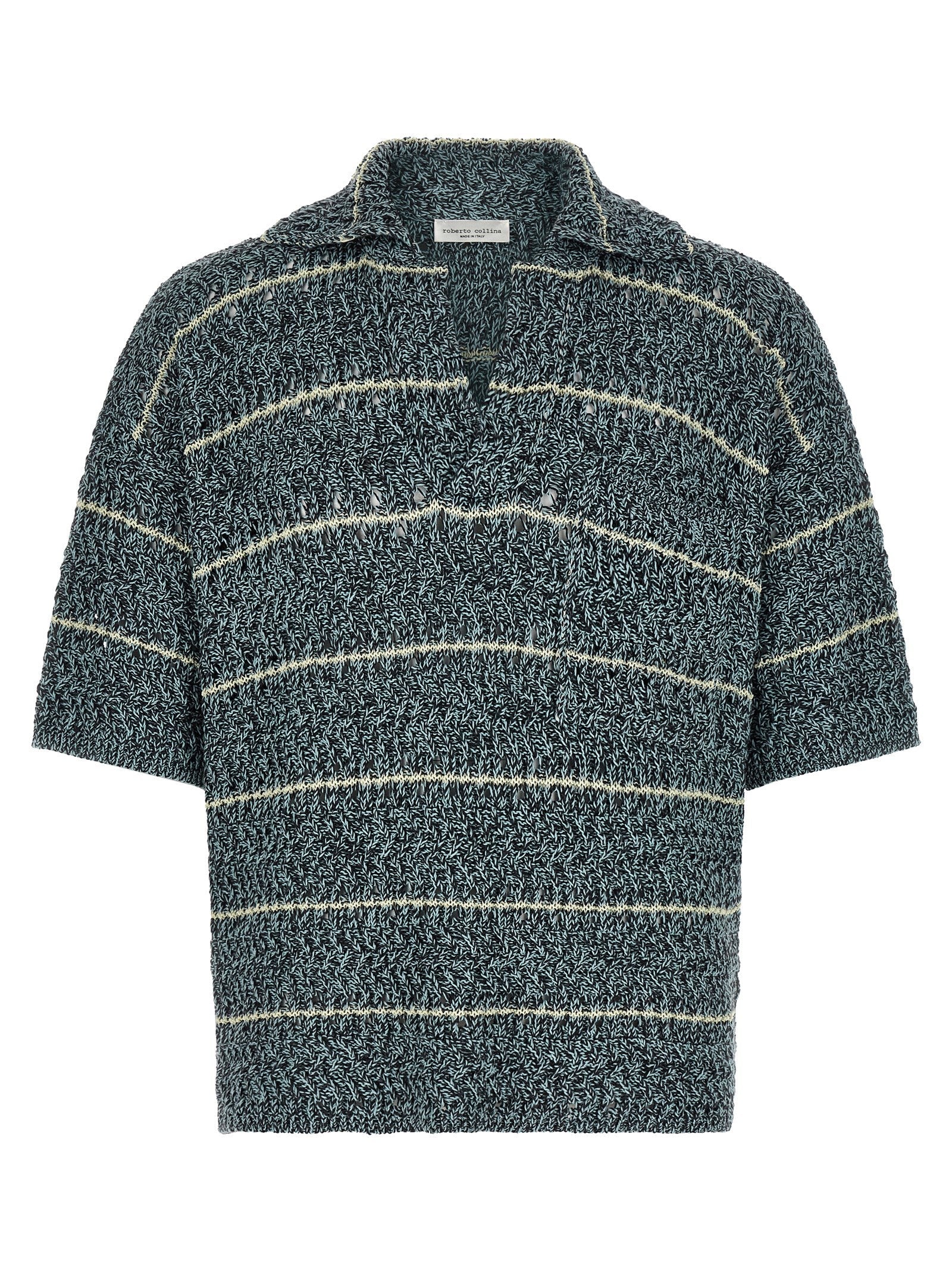 Roberto Collina Multicolor Cotton Polo Shirt