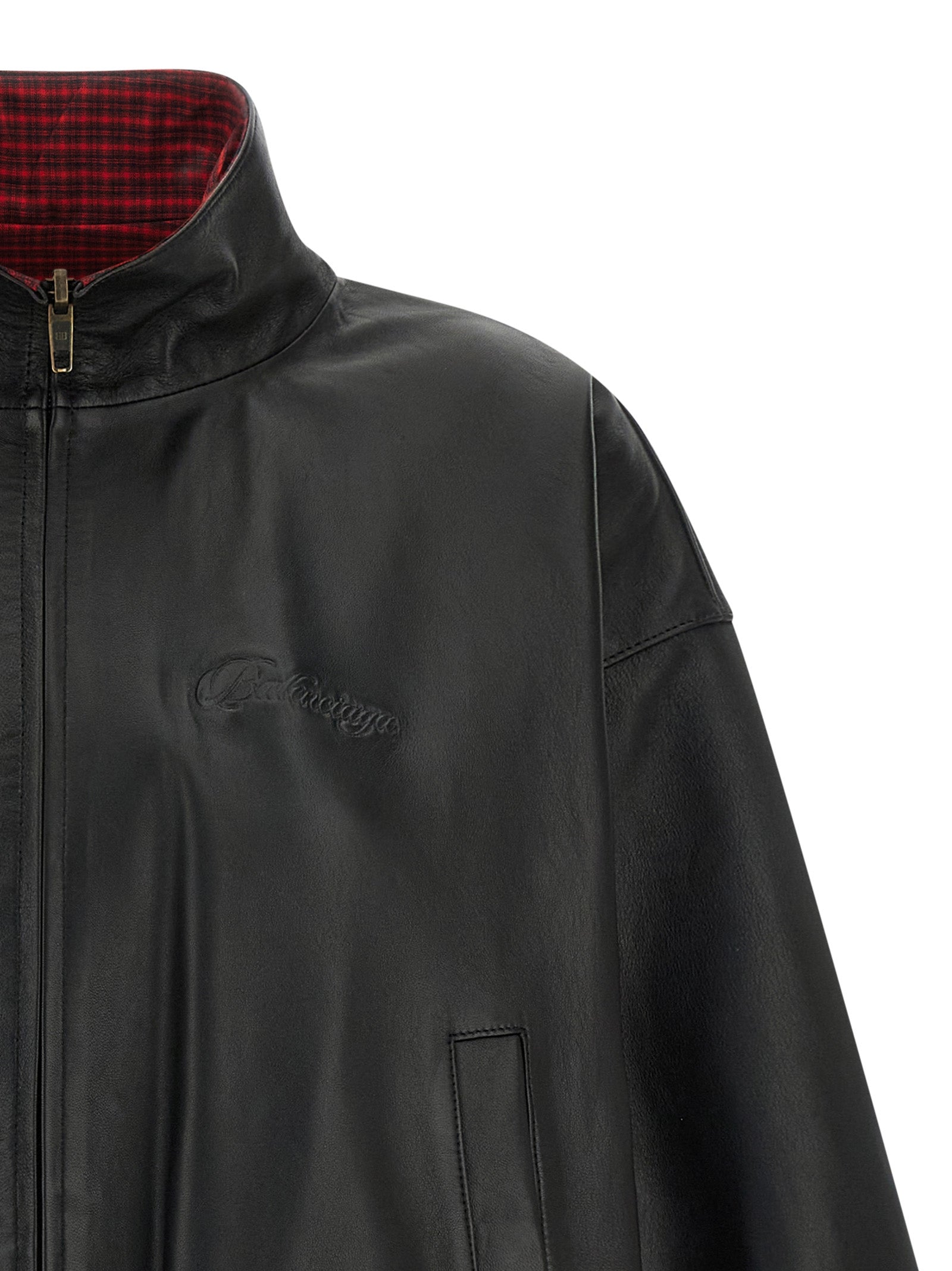 Balenciaga Black Lamb Leather Leather Jacket