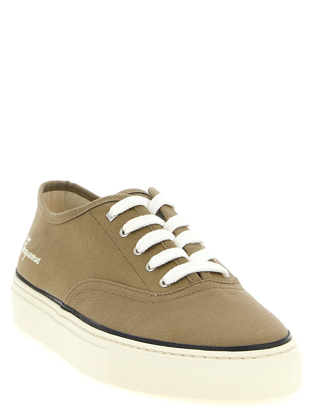 Jacquemus Bicolor Cotton Low Top Sneakers