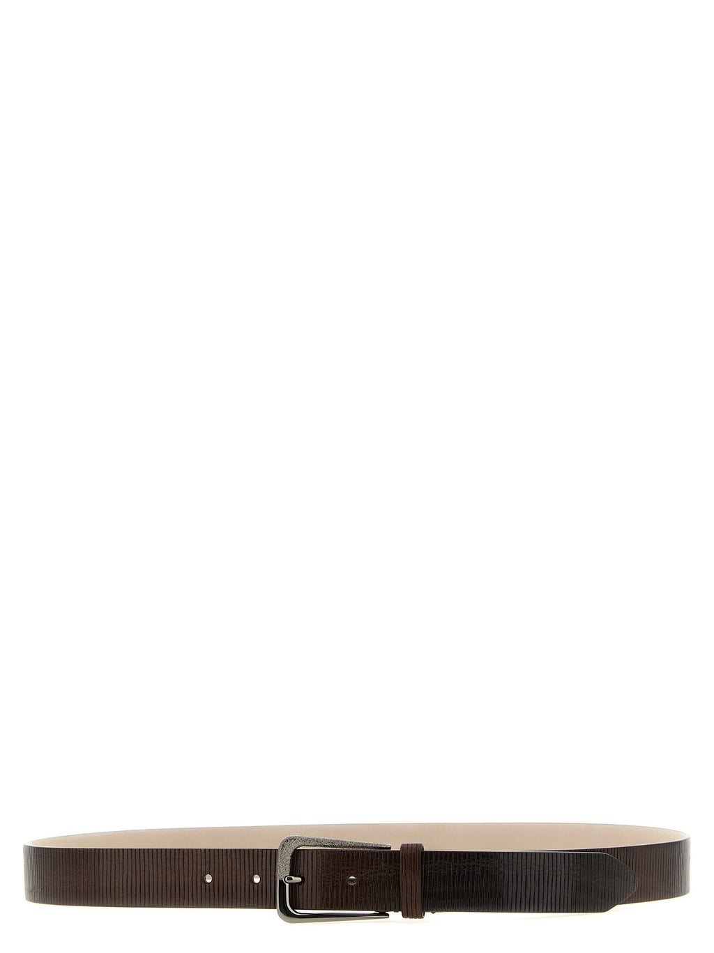 Brunello Cucinelli Brown Leather Regular Belt