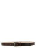 Brunello Cucinelli Brown Leather Regular Belt