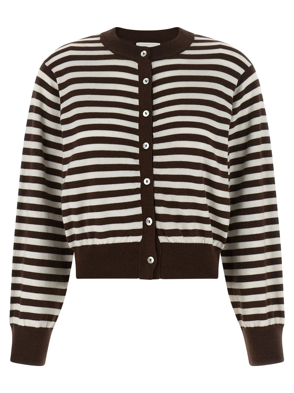 BE YOU Brown Cotton Cardigan