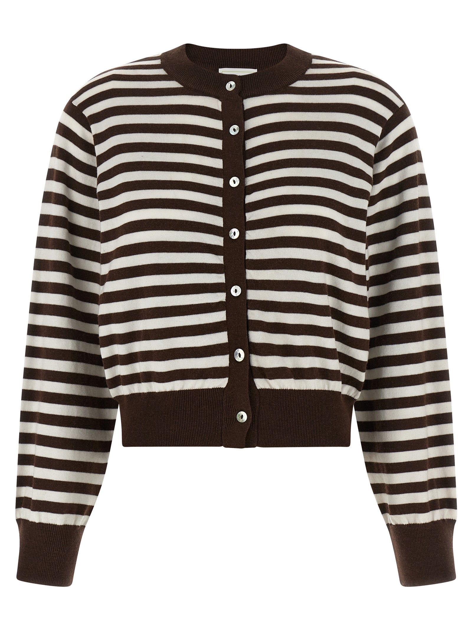 BE YOU Brown Cotton Cardigan