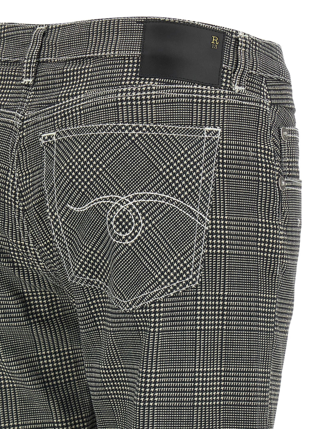 R13 Bicolor Cotton Casual Pants
