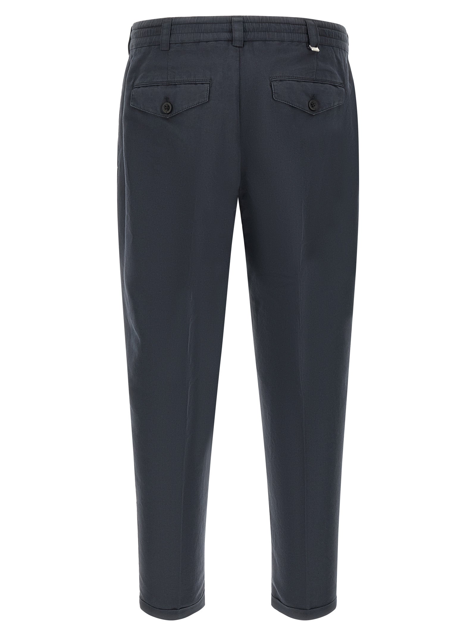 PT Torino Blue Linen Pants
