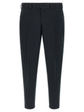 PT Torino Black Linen Casual Pants