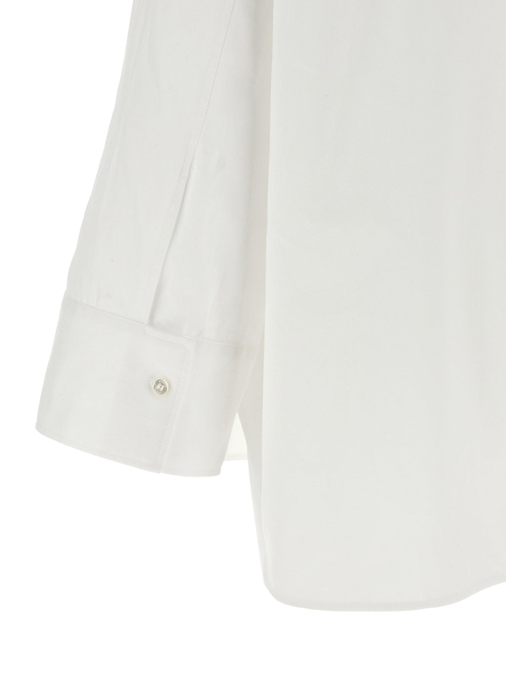 Alberto Biani White Cotton Blouse