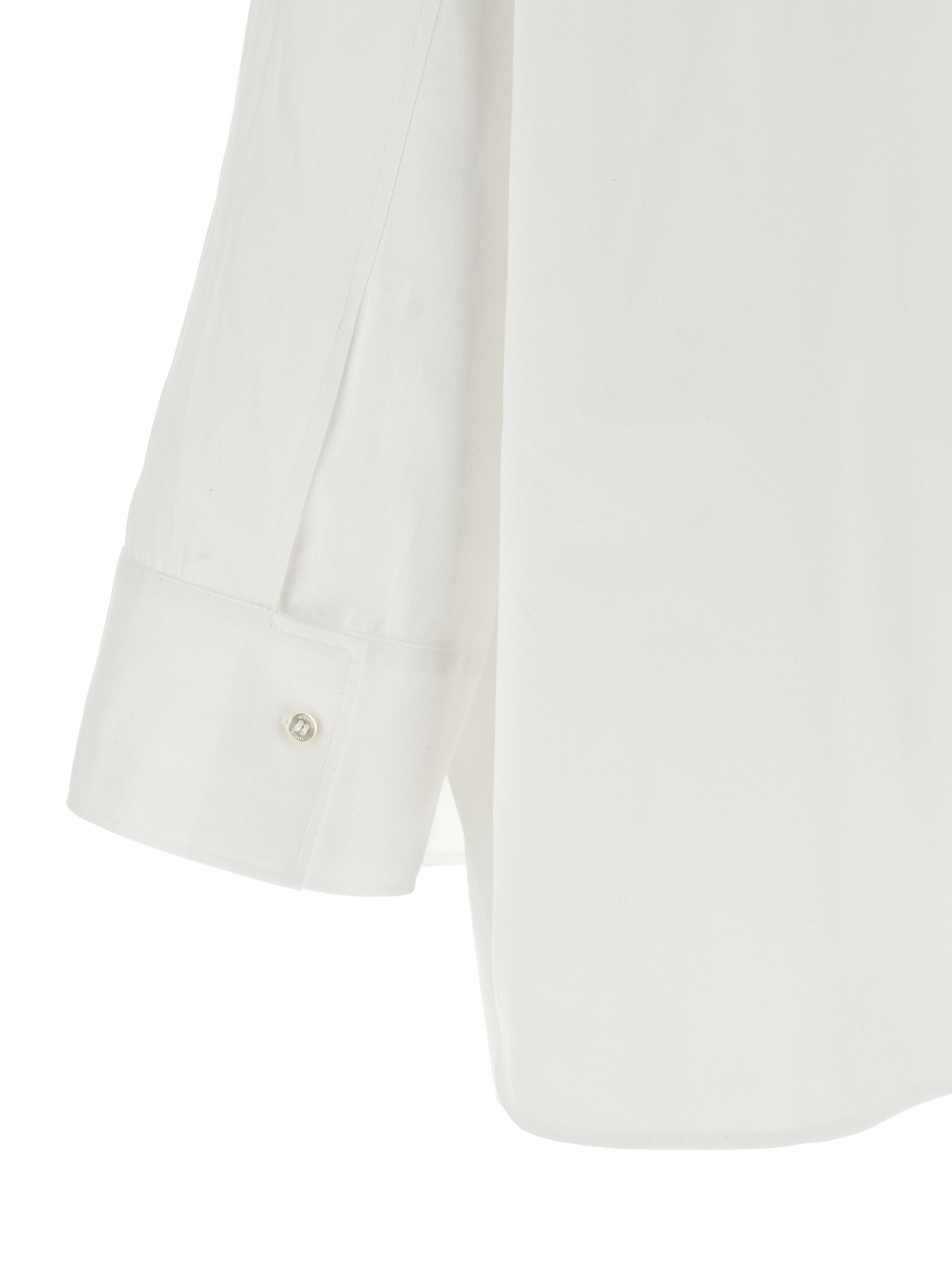 Alberto Biani White Cotton Blouse