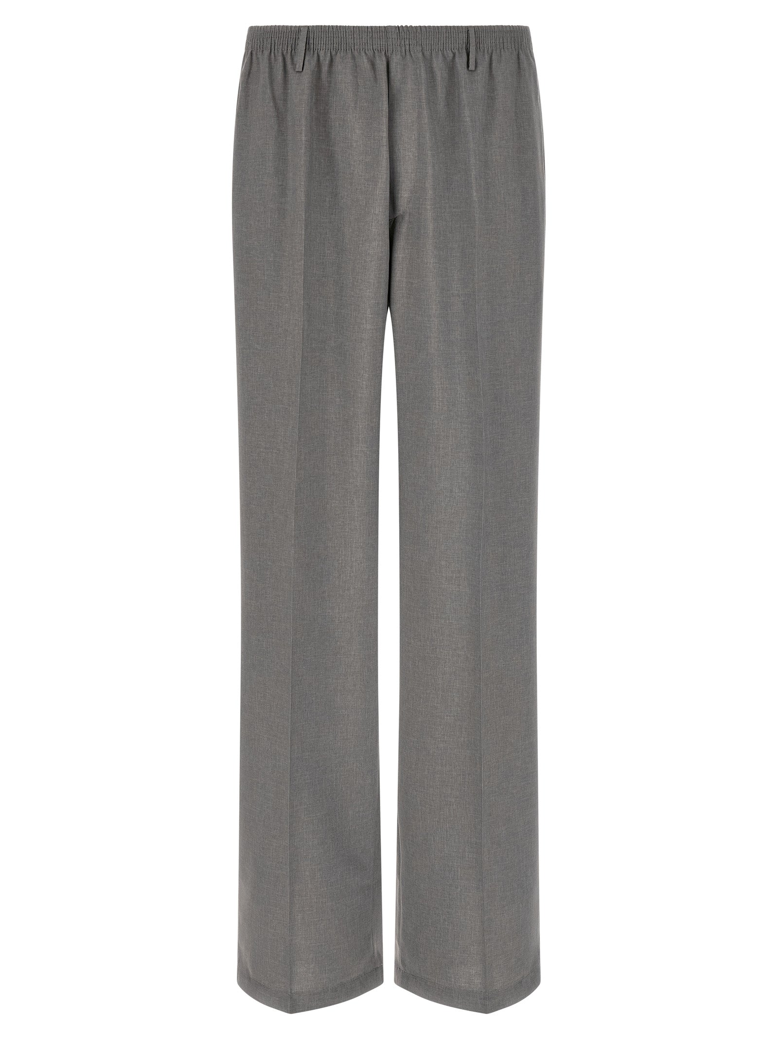 CELLAR DOOR Gray Polyester Casual Pants