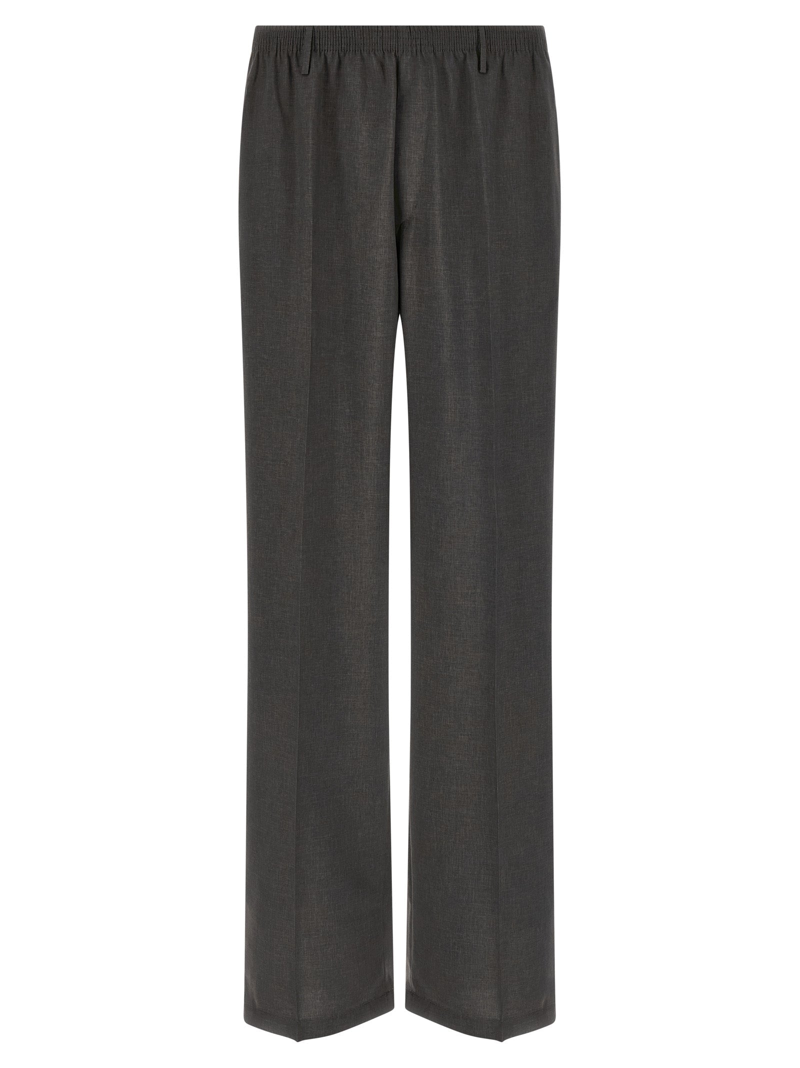 CELLAR DOOR Gray Polyester Casual Pants