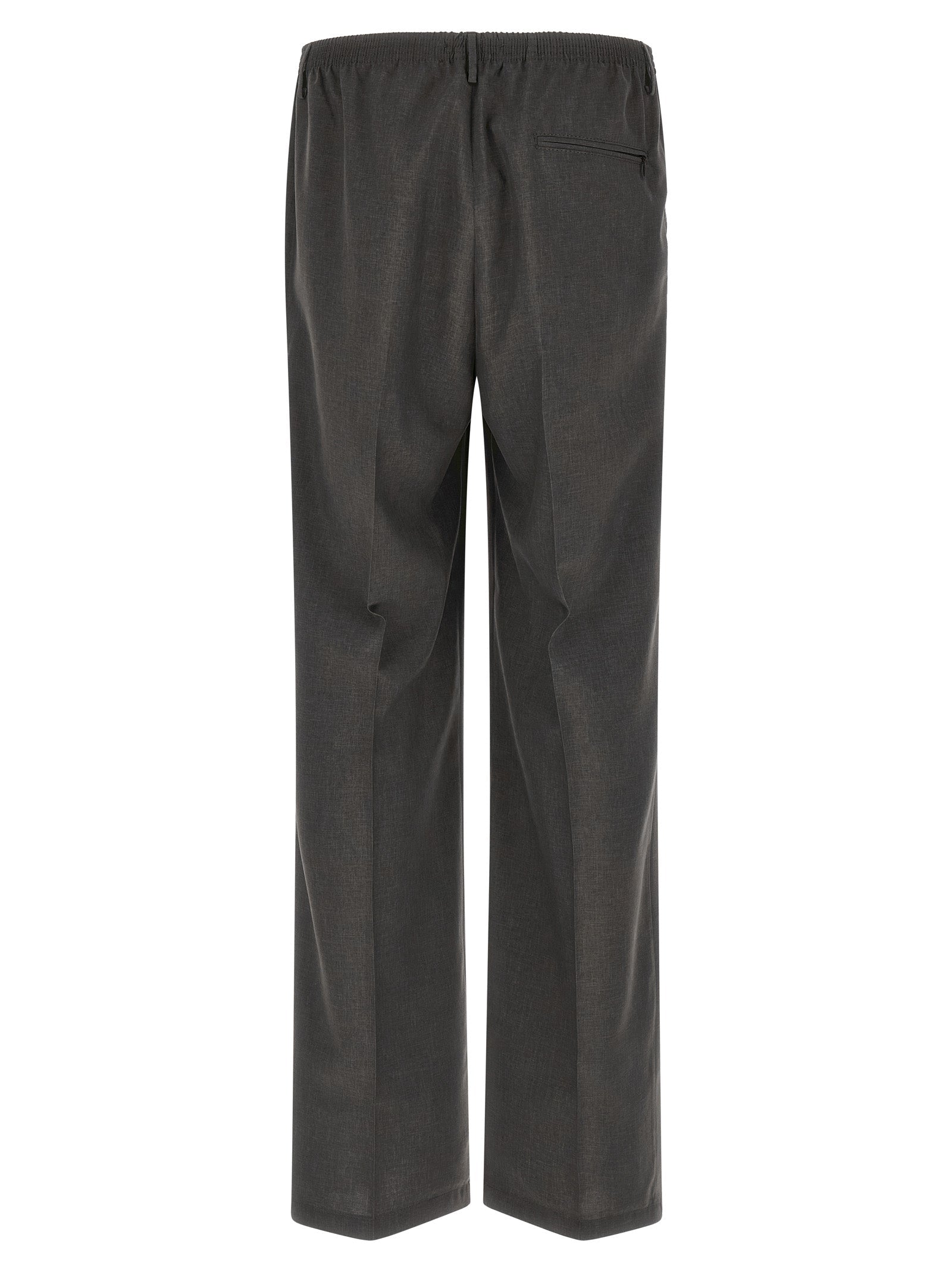 CELLAR DOOR Gray Polyester Casual Pants