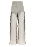 Haikure Gray Cotton Flared Jeans