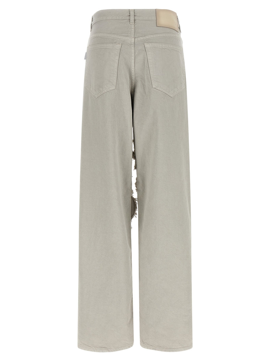 Haikure Gray Cotton Flared Jeans