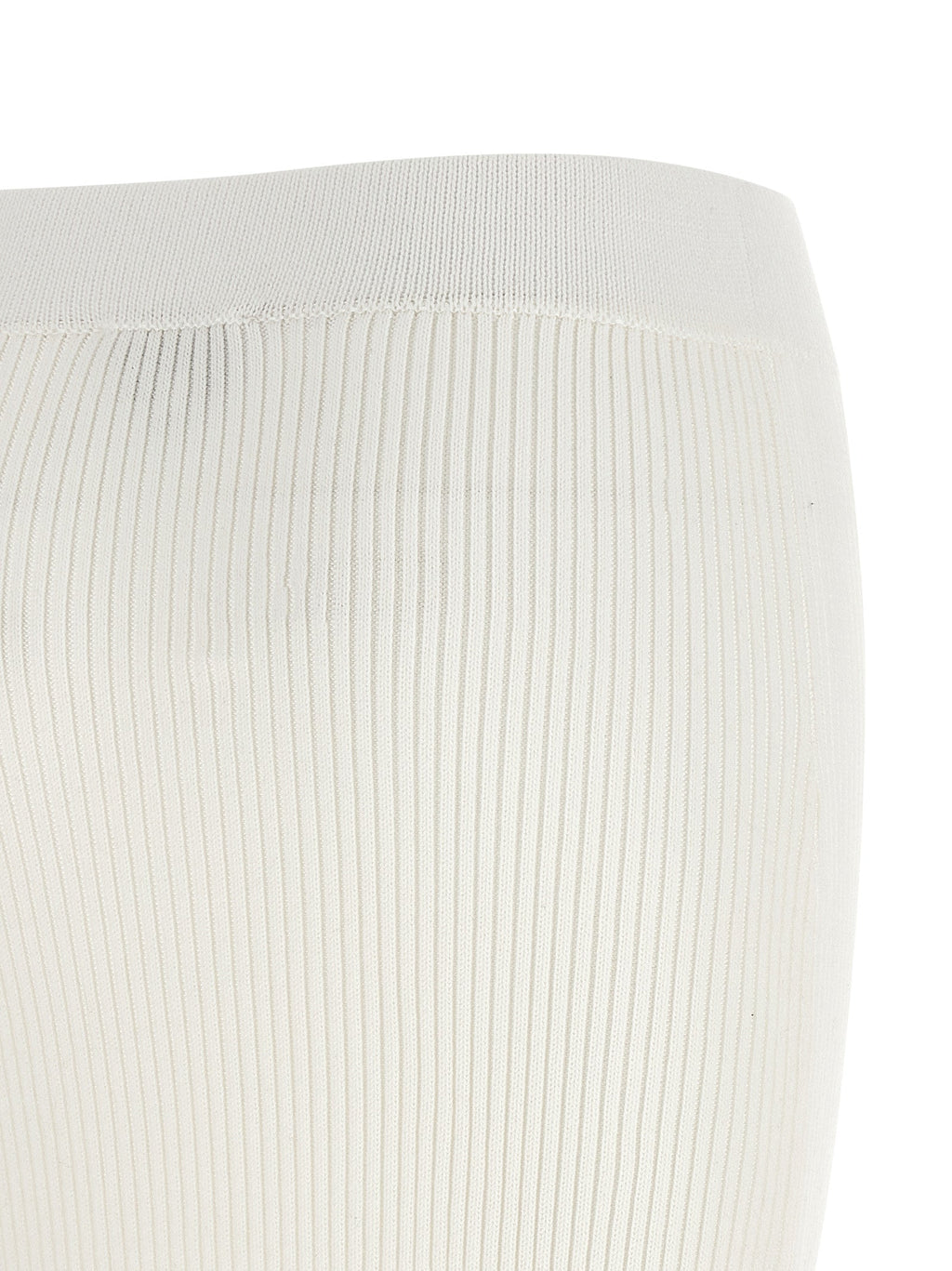 Ganni White Organic Cotton Midi Skirt