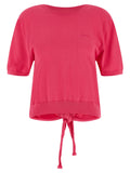 Ganni Fuchsia Organic Cotton Cardigan