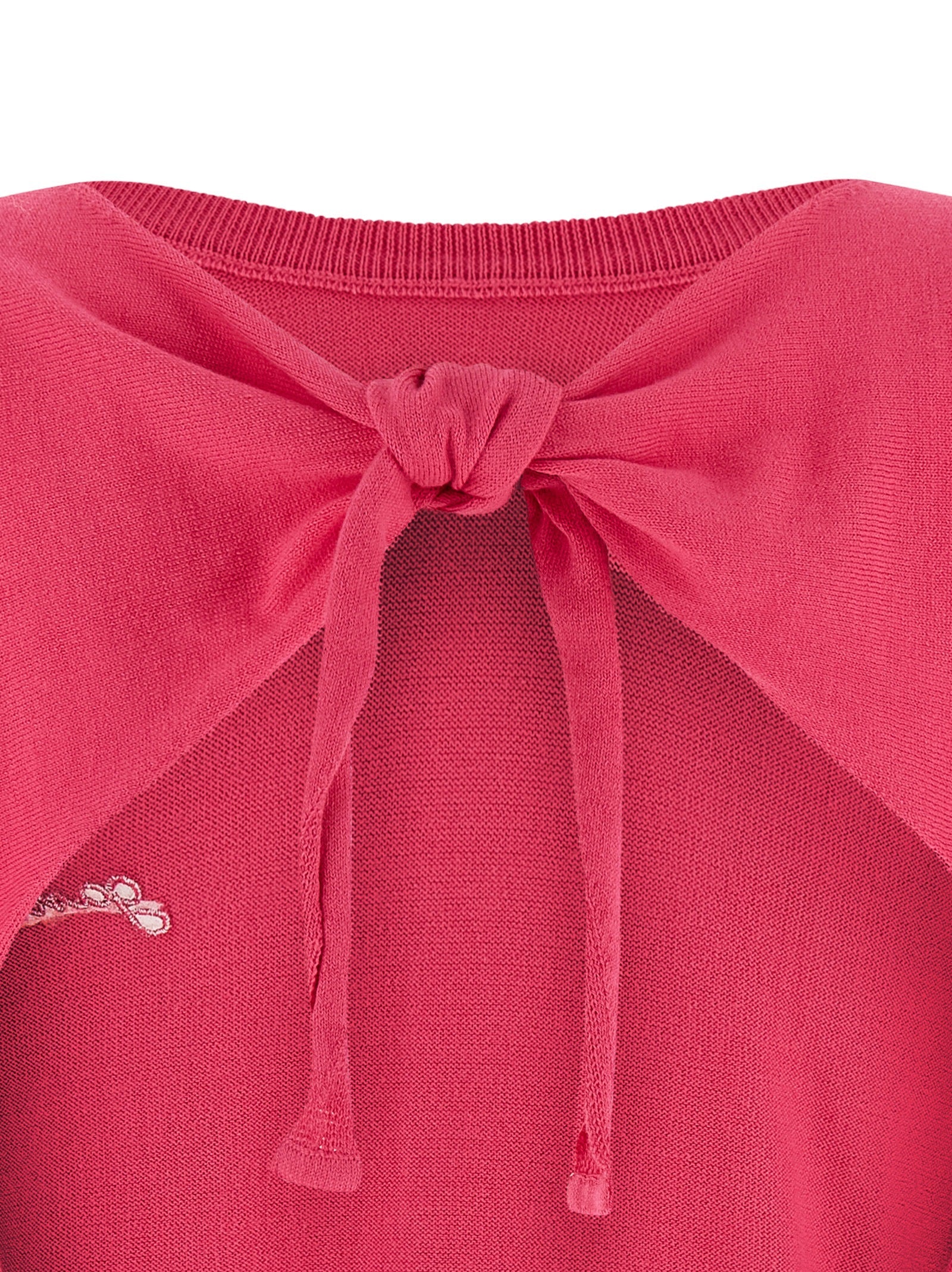 Ganni Fuchsia Organic Cotton Cardigan