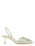 LE SILLA Bicolor Goatskin Stiletto Heel Sandals
