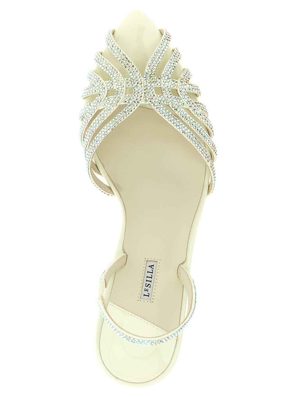 LE SILLA Bicolor Goatskin Stiletto Heel Sandals