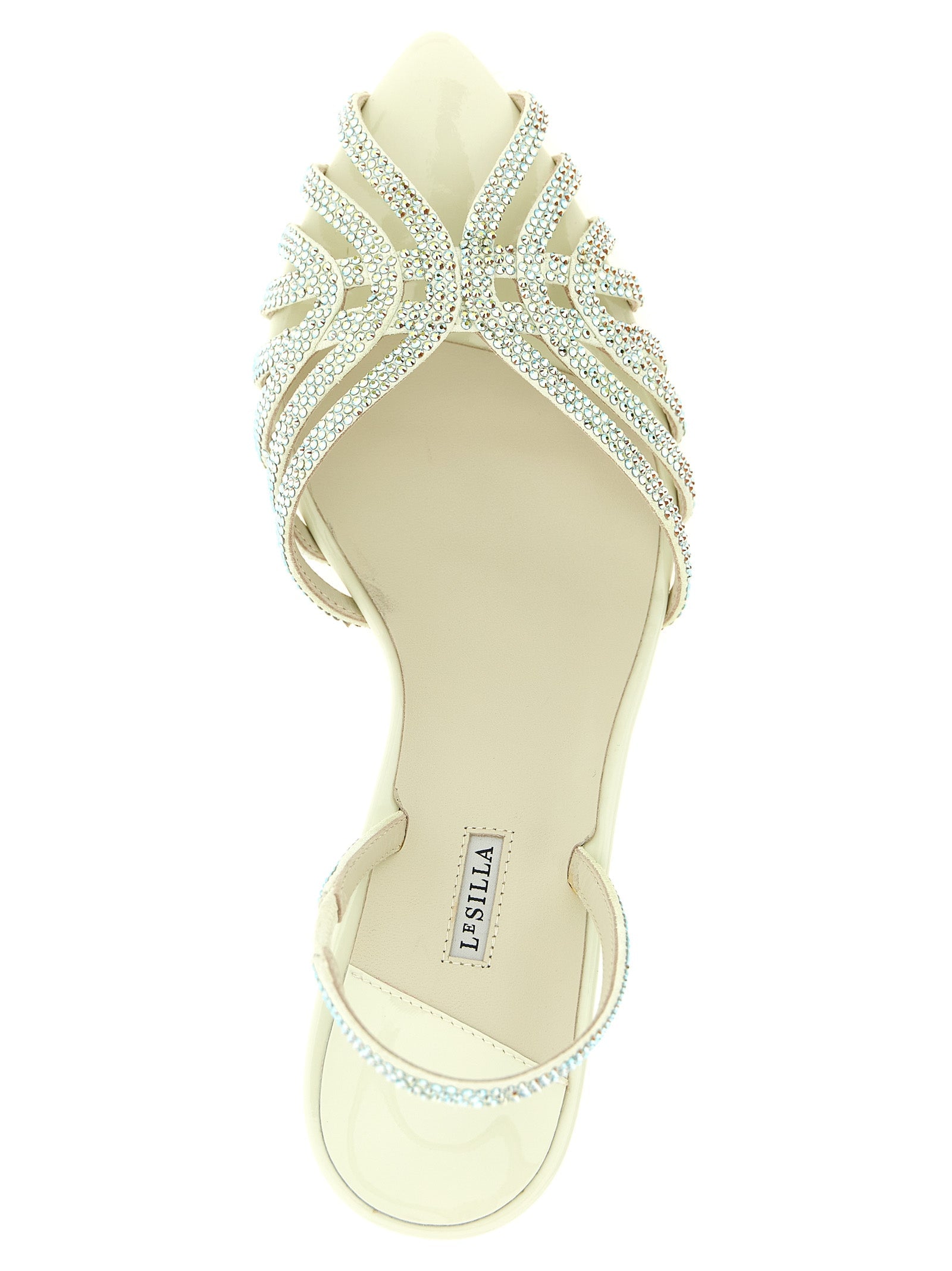 LE SILLA Bicolor Goatskin Stiletto Heel Sandals