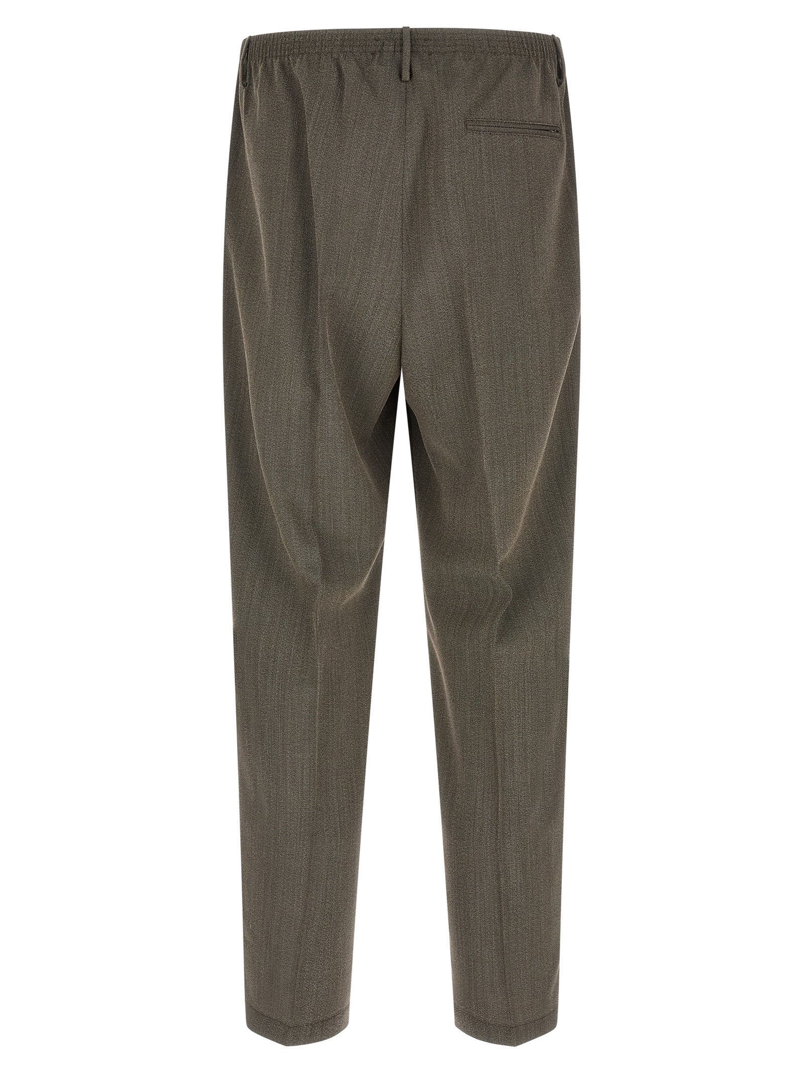 CELLAR DOOR Brown Virgin Wool Casual Pants