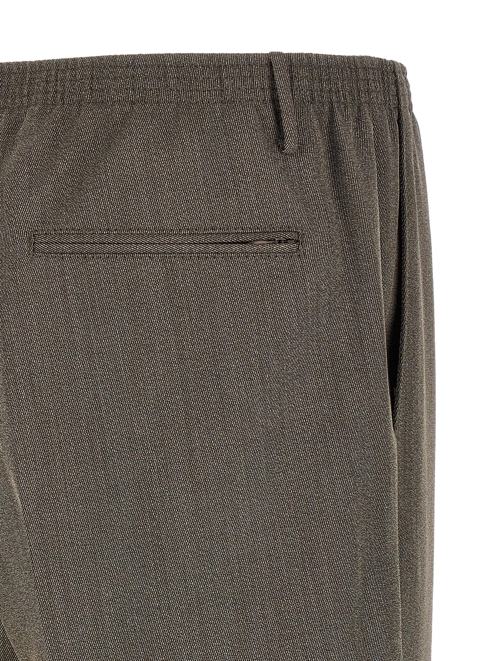 CELLAR DOOR Brown Virgin Wool Casual Pants