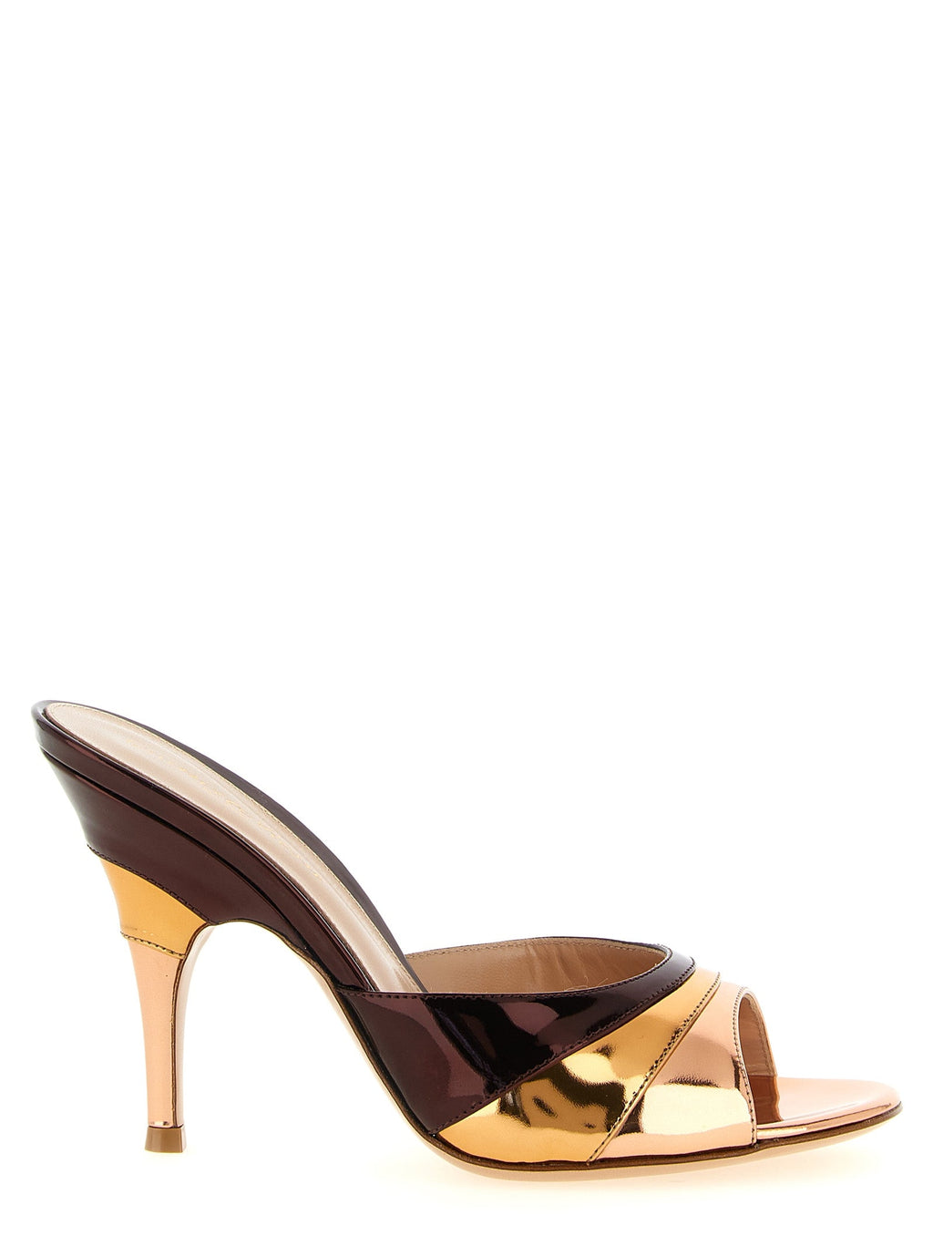 Gianvito Rossi Multicolor Calfskin Stiletto Heel Sandals