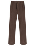 CELLAR DOOR Brown Cotton Casual Pants