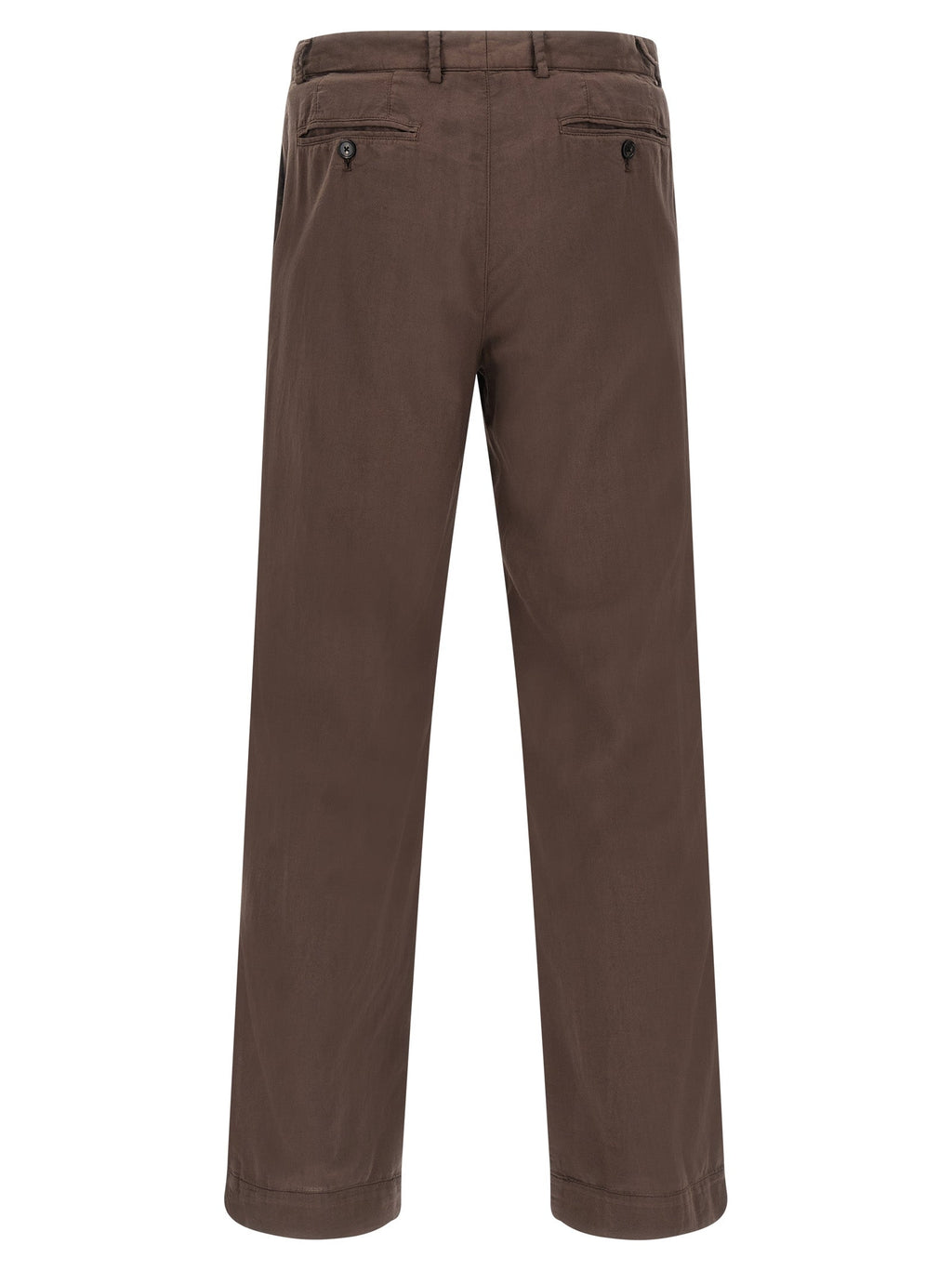 CELLAR DOOR Brown Cotton Casual Pants