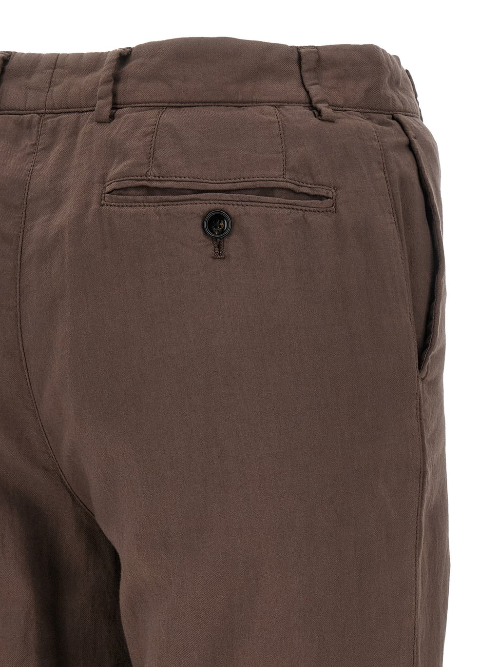 CELLAR DOOR Brown Cotton Casual Pants