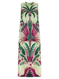 F.R.S. - FOR RESTLESS SLEEPERS Multicolor Silk Long Dress