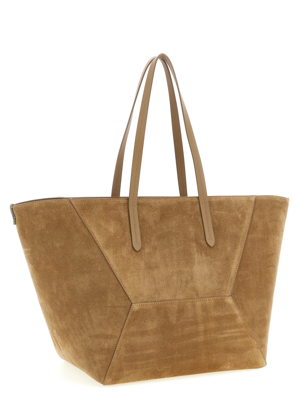 Brunello Cucinelli Brown Calfskin Shoulder Bag
