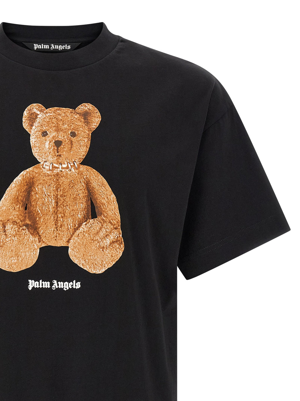 Palm Angels Black Cotton T-Shirt