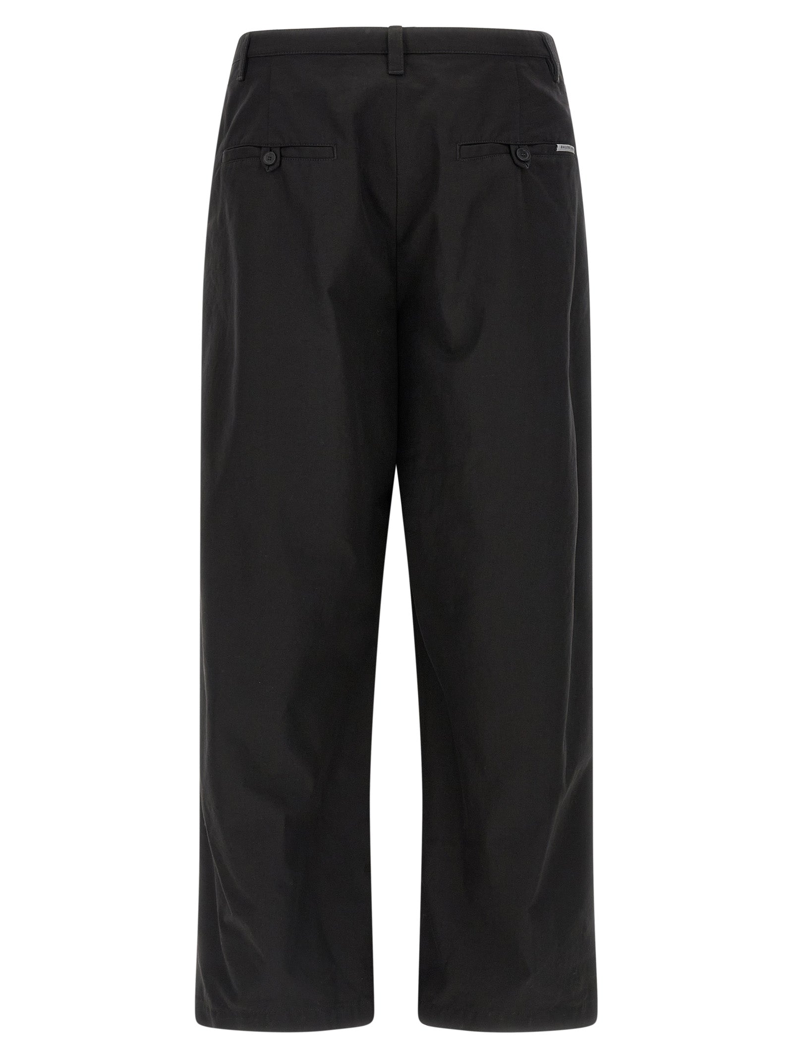 Balenciaga Black Cotton Chino Pants