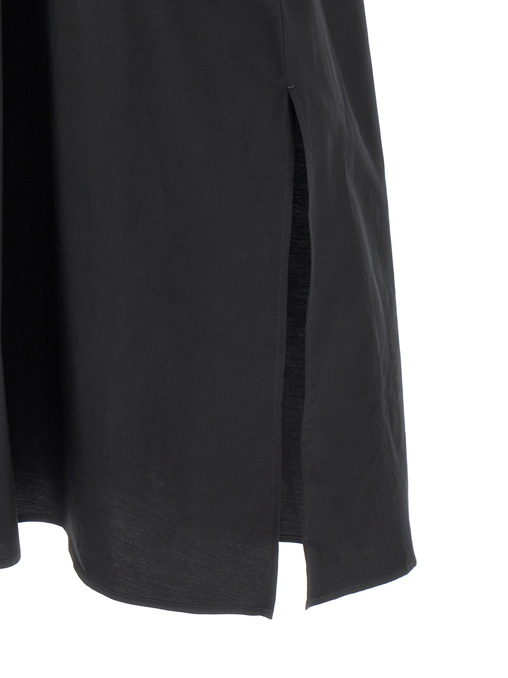Lemaire Black Cotton Midi Dress