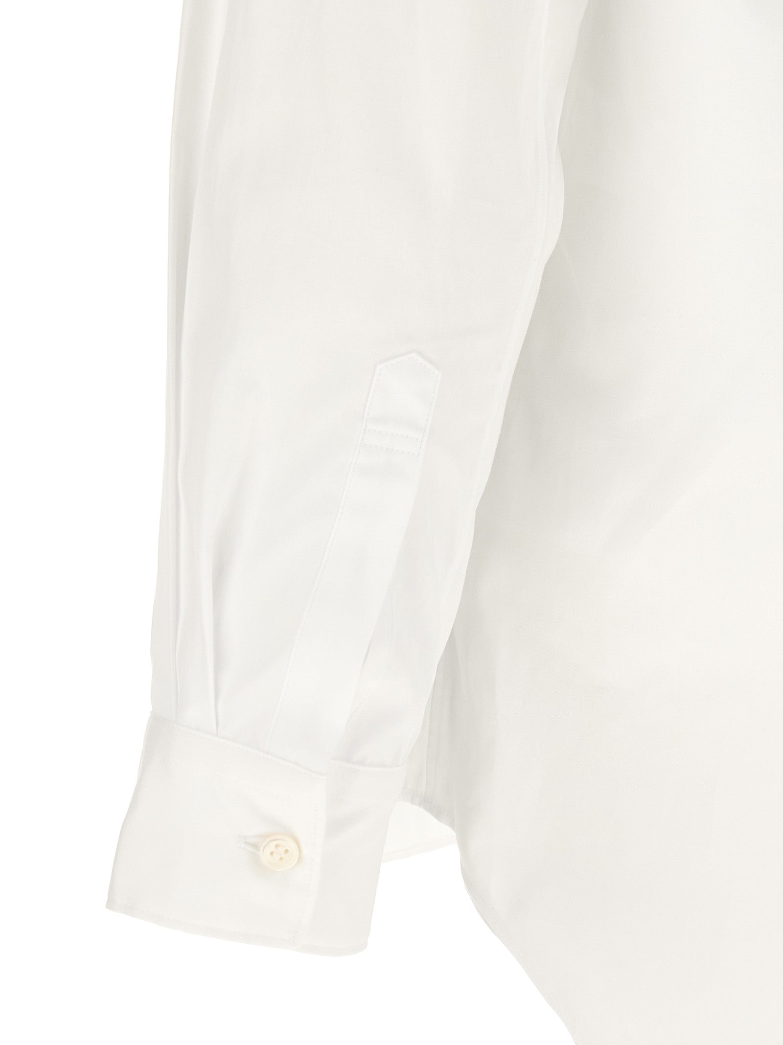 Comme Des Garçons White Cotton Blouse