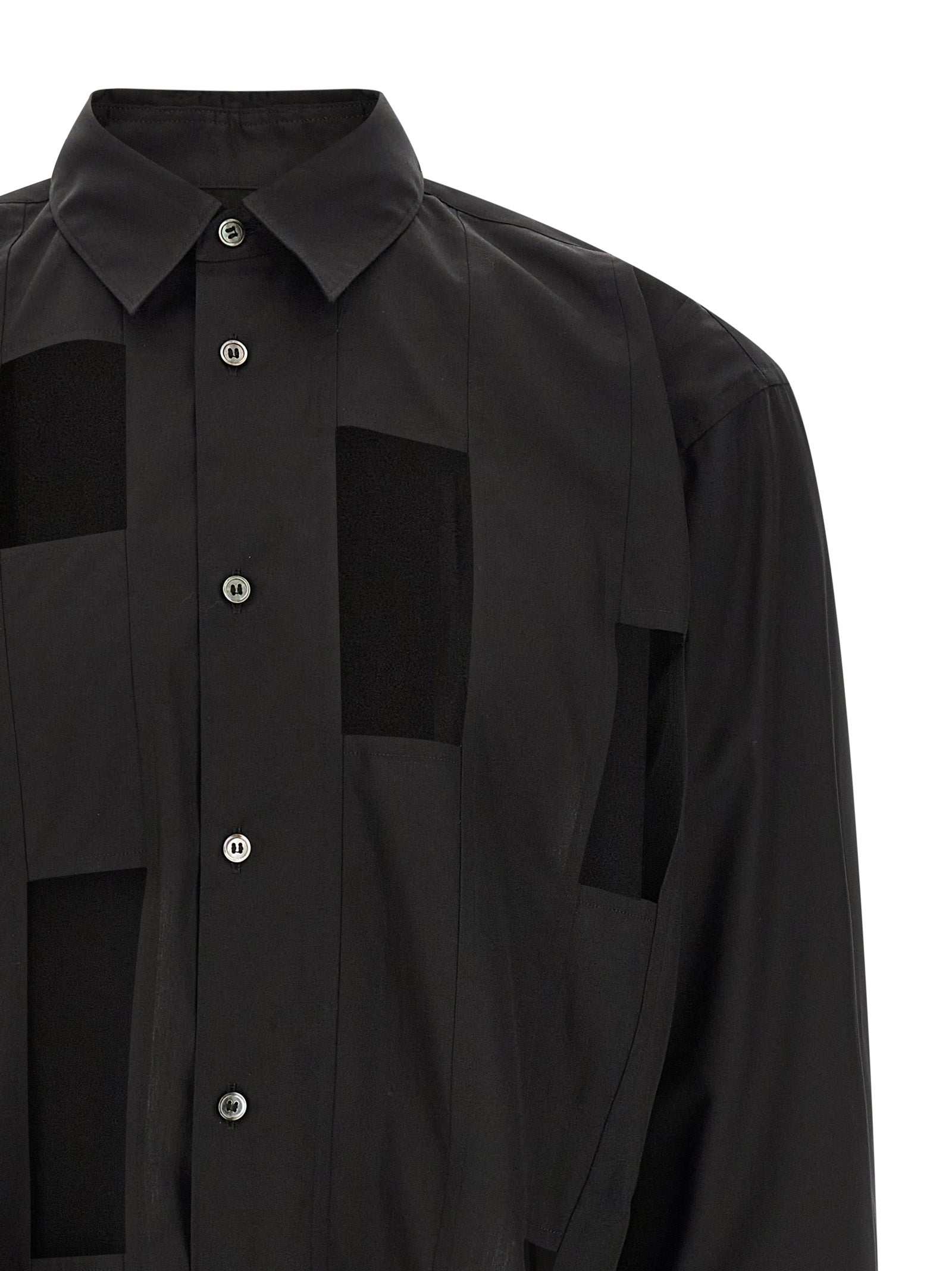 Comme Des Garçons Black Cotton Blouse
