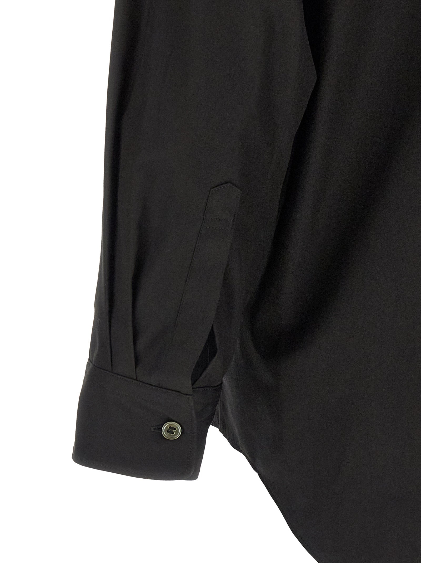 Comme Des Garçons Black Cotton Blouse