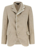 Comme Des Garçons Beige Linen Blazer