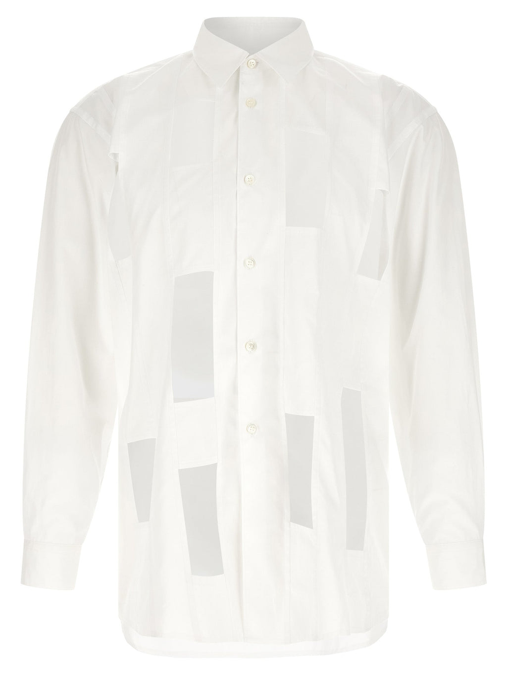 Comme Des Garçons White Cotton Blouse