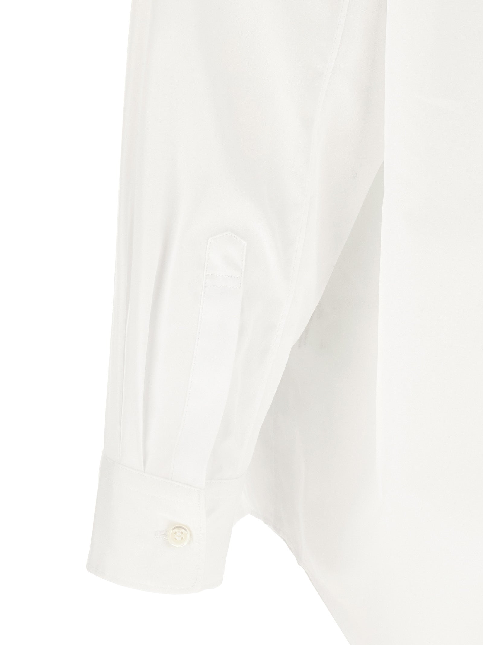 Comme Des Garçons White Cotton Blouse