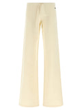 Balenciaga White Cotton Flared Pants