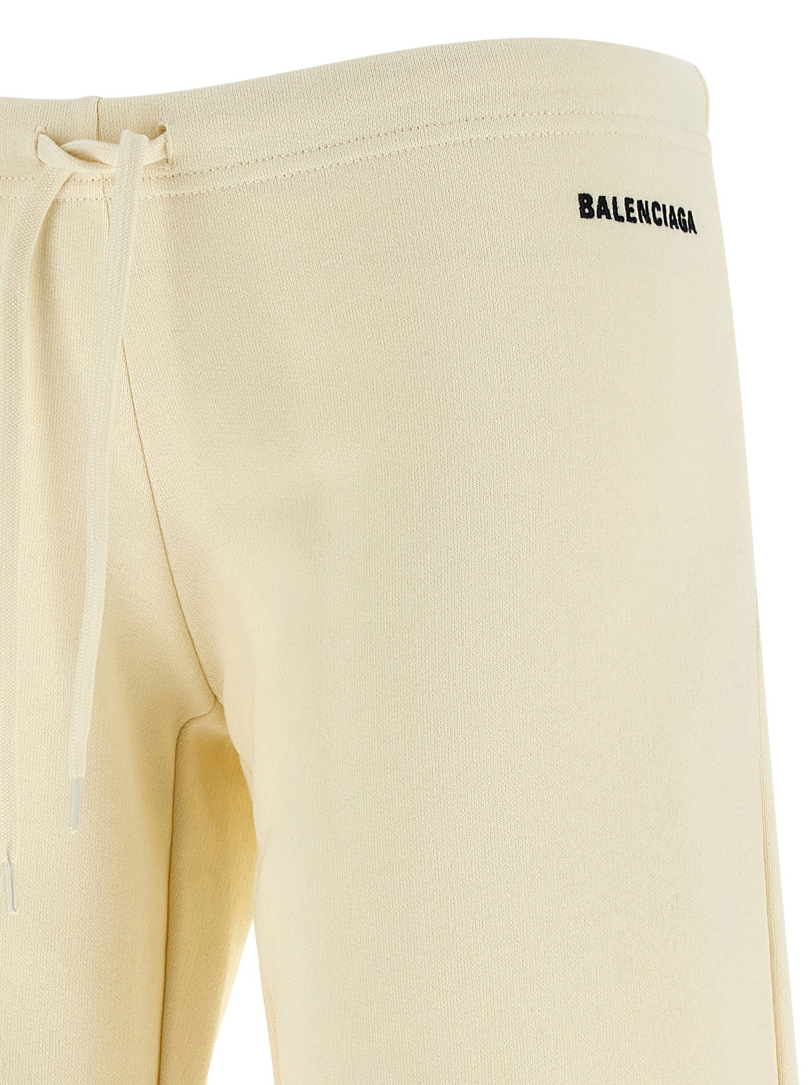 Balenciaga White Cotton Flared Pants